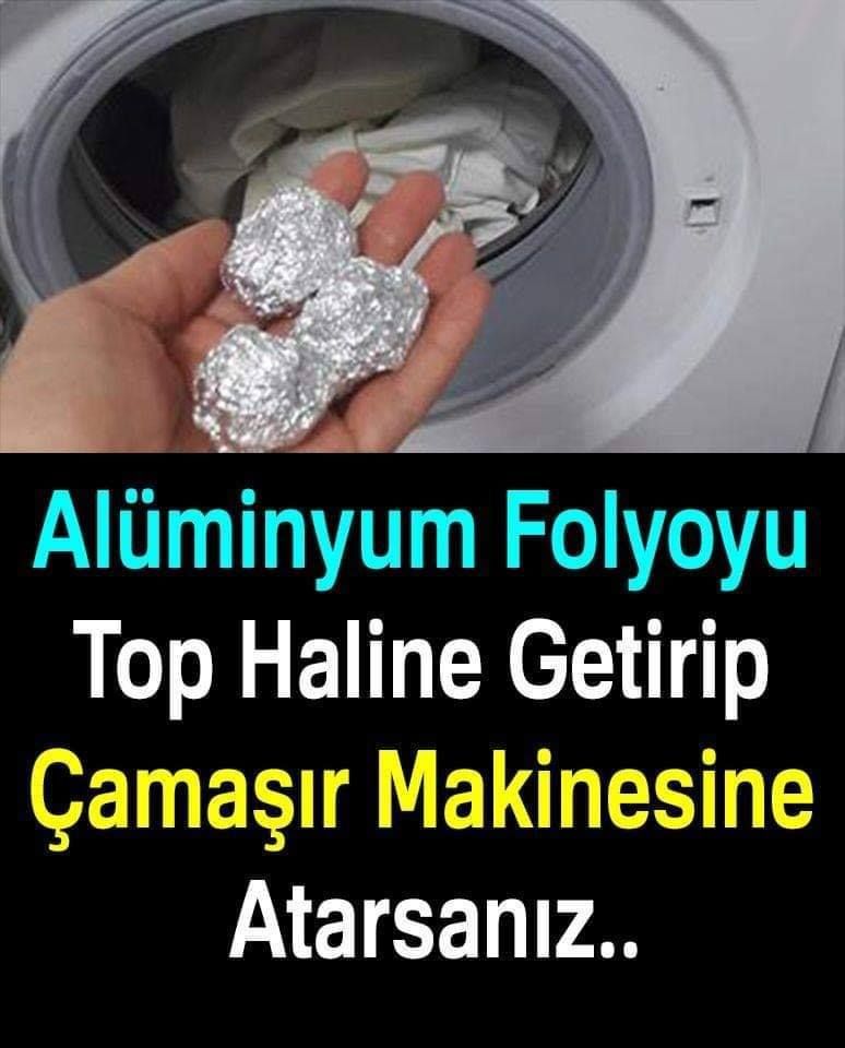 Çamaşır Makinesine Alüminyum Folyoyu Koyun ve Neler Olacağını Seyredin