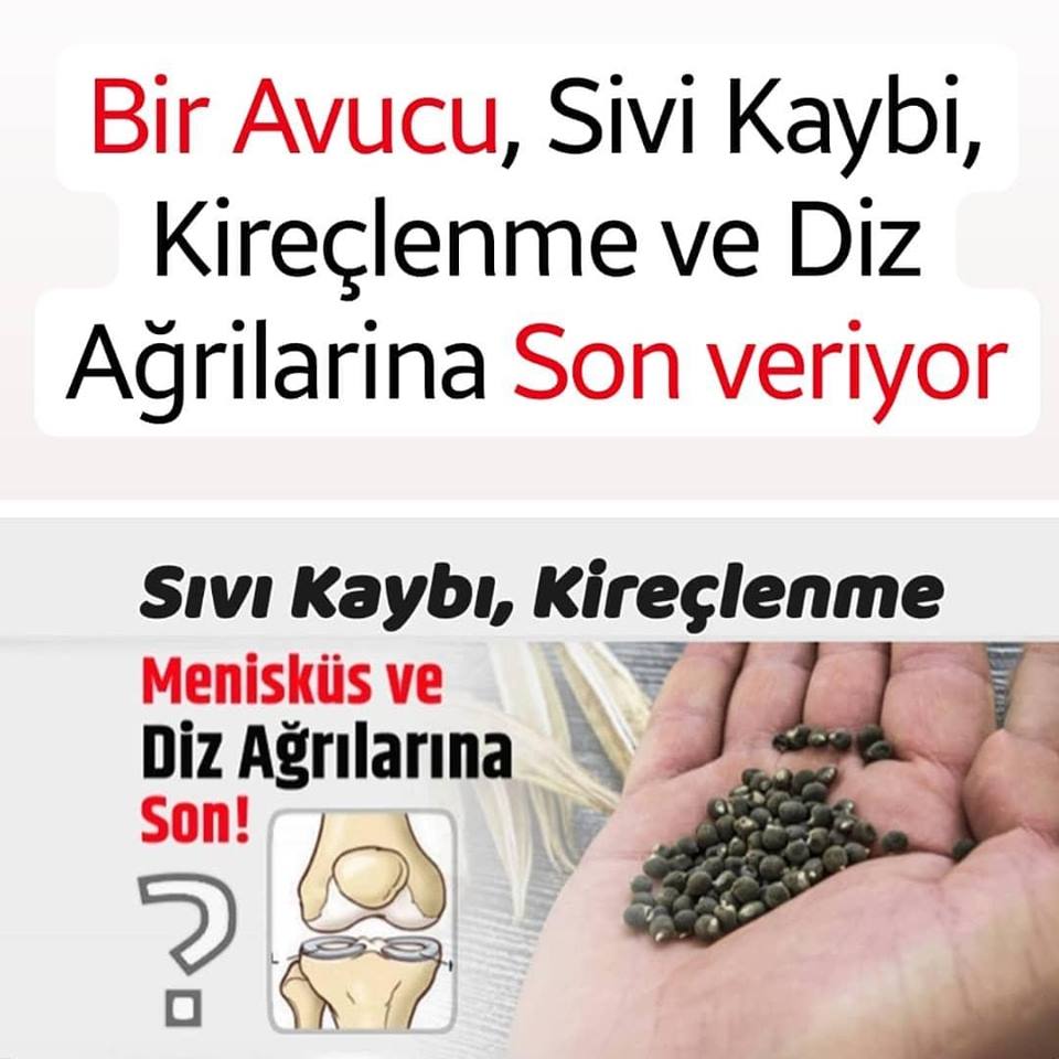 Diz Ağrılarına,Sıvı Kaybına, Kireçlenme, Menisküse Karşı