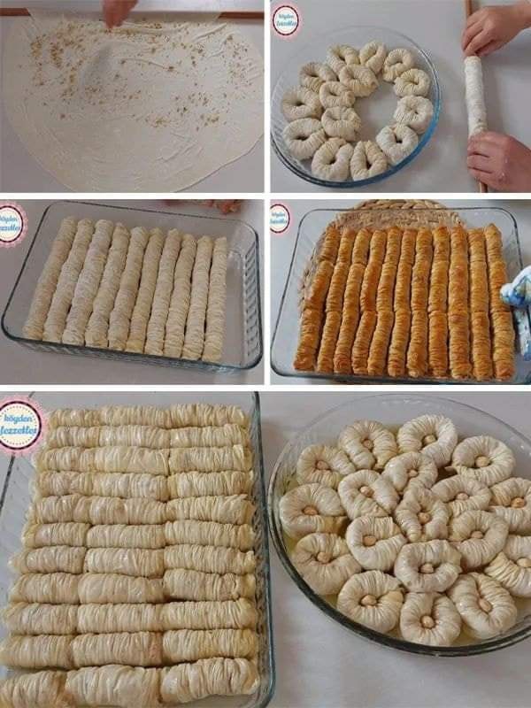 Akşamdan Yoğur Sabaha 1 Saatte 2 Tepsi Burma Baklava Hazırla