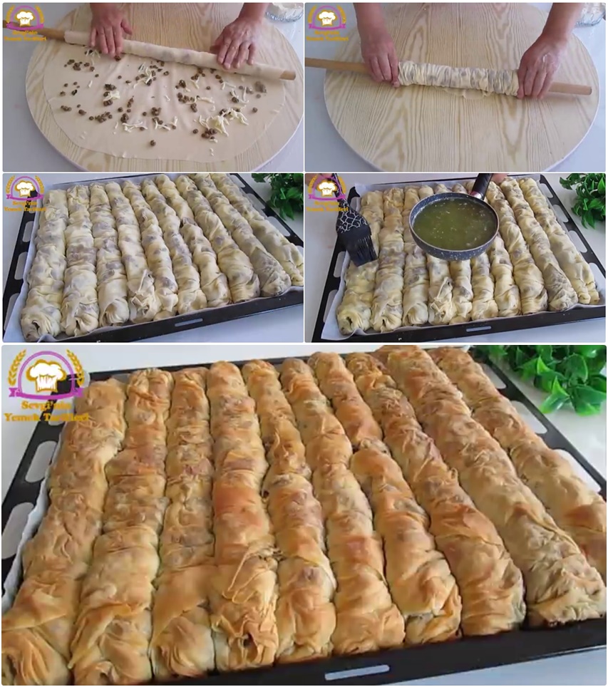 El Açmalı Mercimekli Burgu Börek