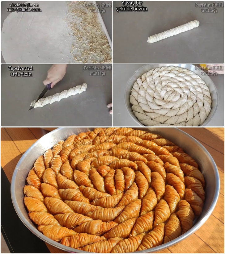 Kıyır Kıyır Şerbetini Tam Çeken Baklava Tarifi