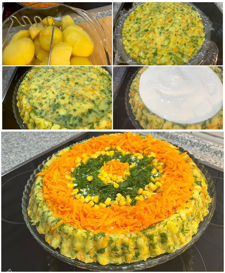 Tart Kalıbında Patates Salatası