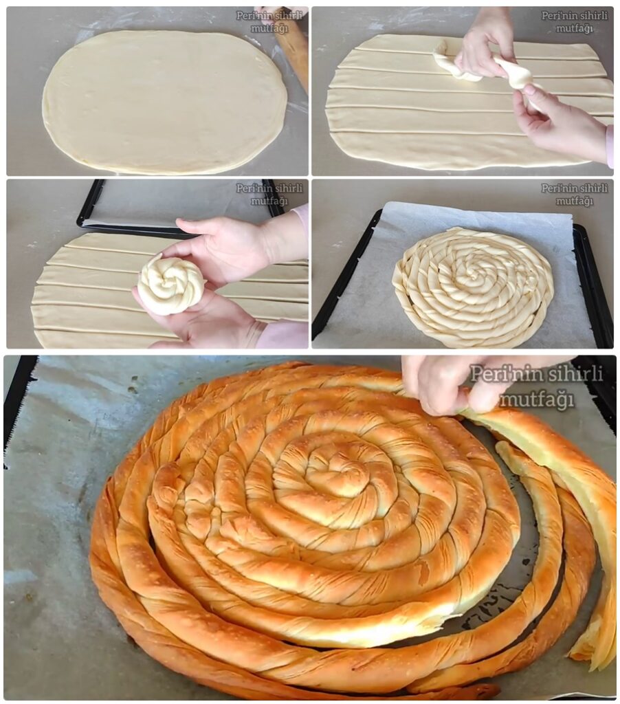 Çıtır Çıtır Tel Tel Ayrılan Katmer Çörek Tarifi