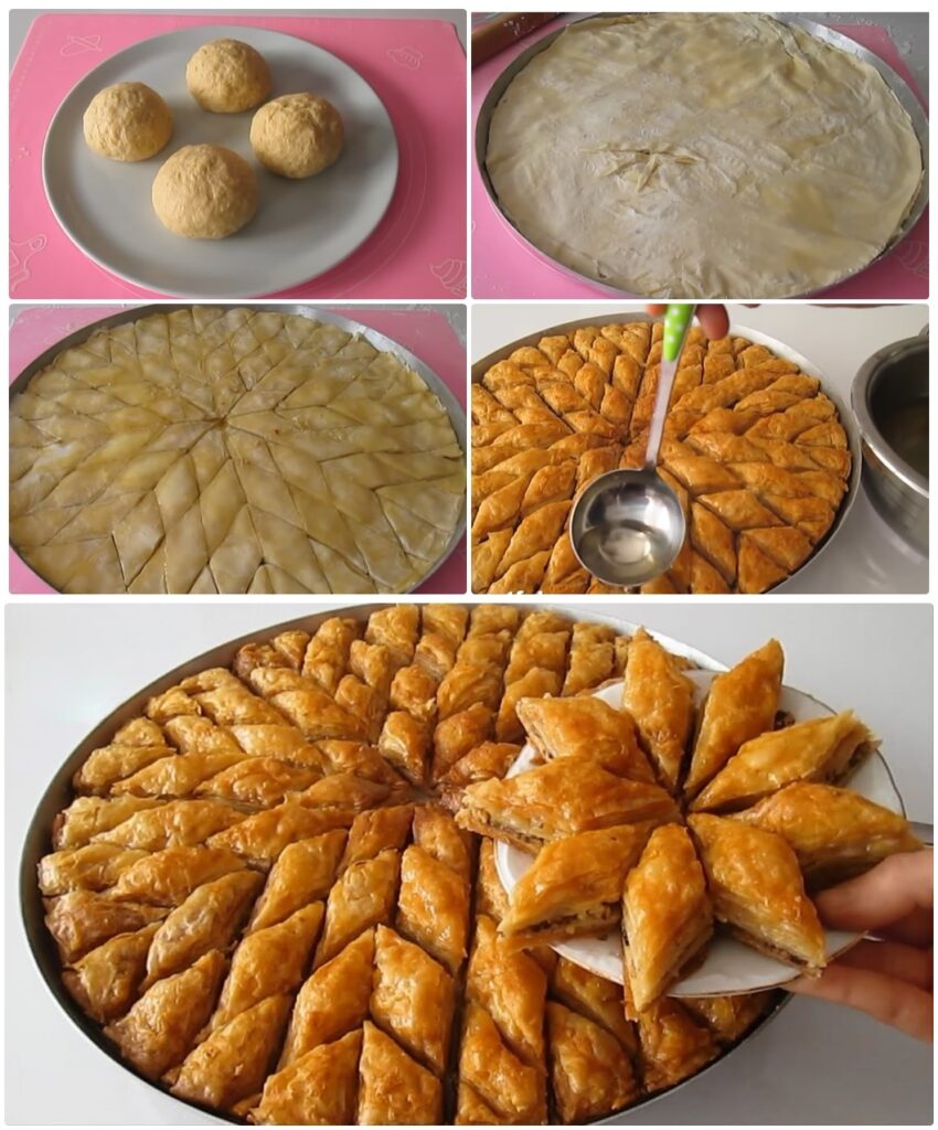 Her Katı Tek Tek Sayılan Çıtır Çıtır Cevizli Baklava Hemde Oklavasız