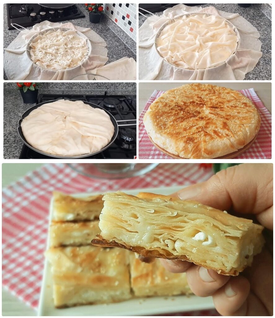 Katları Tek Tek Sayılan Tavada Peynirli Börek Tarifi