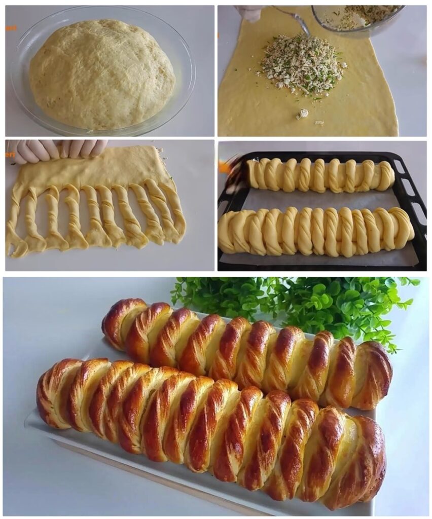 Börek Lezzetinde Rulo Tepsi Poğaçası