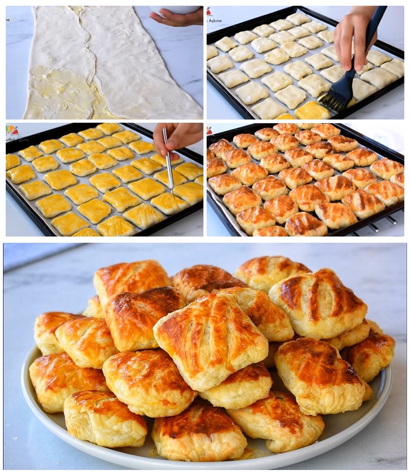 Pul Pul Dökülen Nefis Lokmalık Börek Tarifi