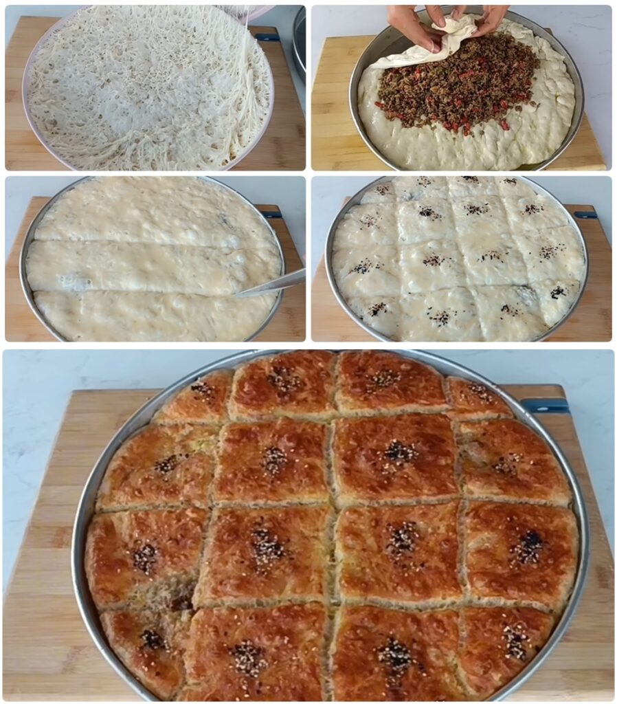 Pratik Ve Lezzetli Kıymalı Tepsi Pidesi Tarifi