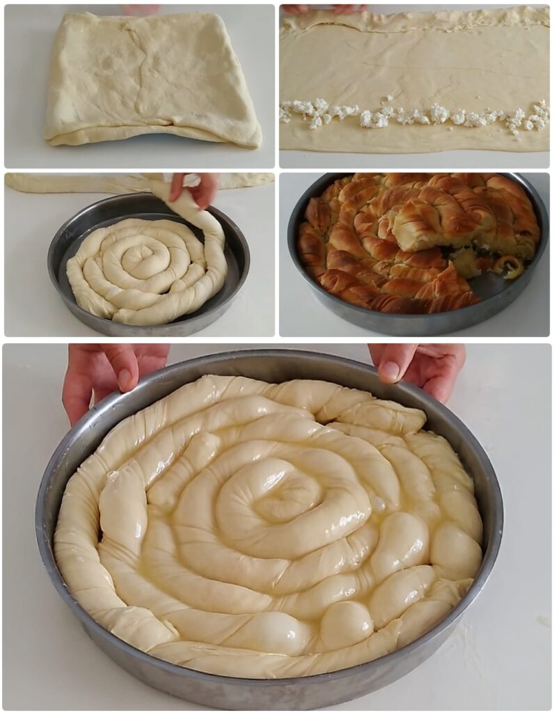 El Açması Peynirli Burma Börek Tarifi