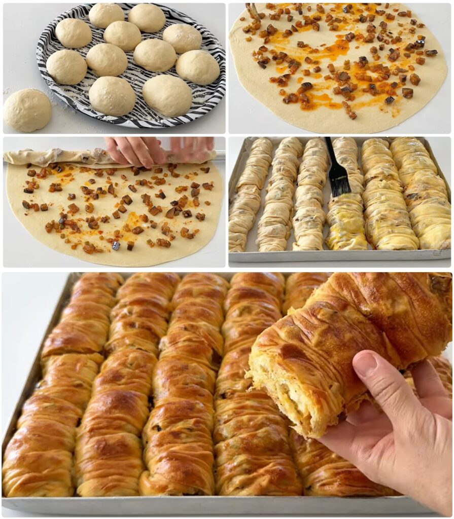 En Kolayından Patlıcanlı Börek Tarifi