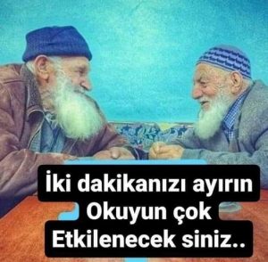 Yaşlı bir baba…