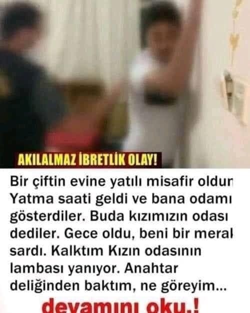 Bir çiftin evine yatılı misafir oldum