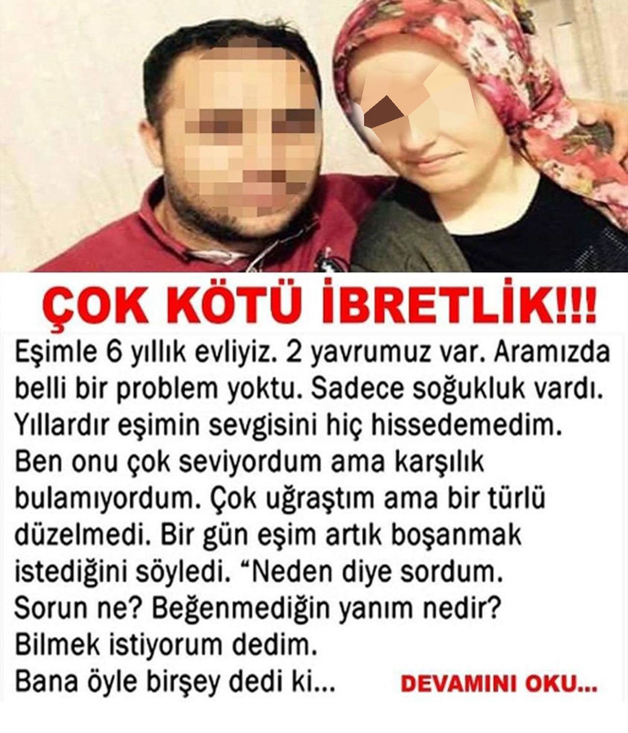 Eşimle 6 yıllık evliyiz