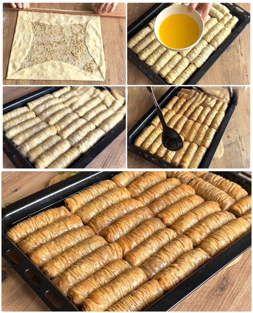 El Açması Çıtır Çıtır Cevizli Burma Baklava