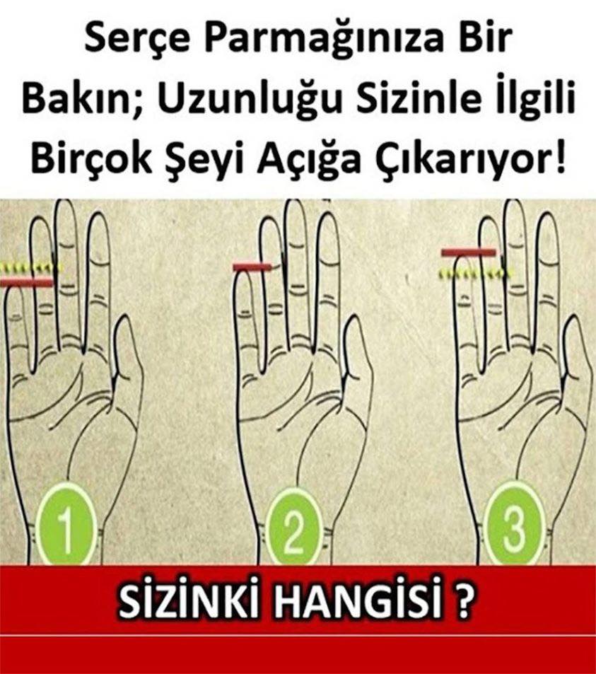 Serçe parmağınız kişiliğiniz hakkında ne söylüyor?